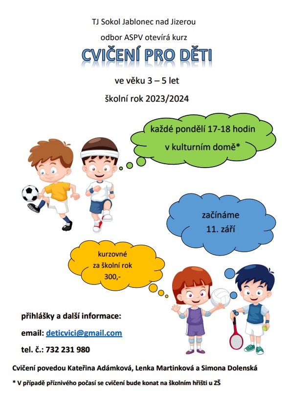 Cvičení pro děti