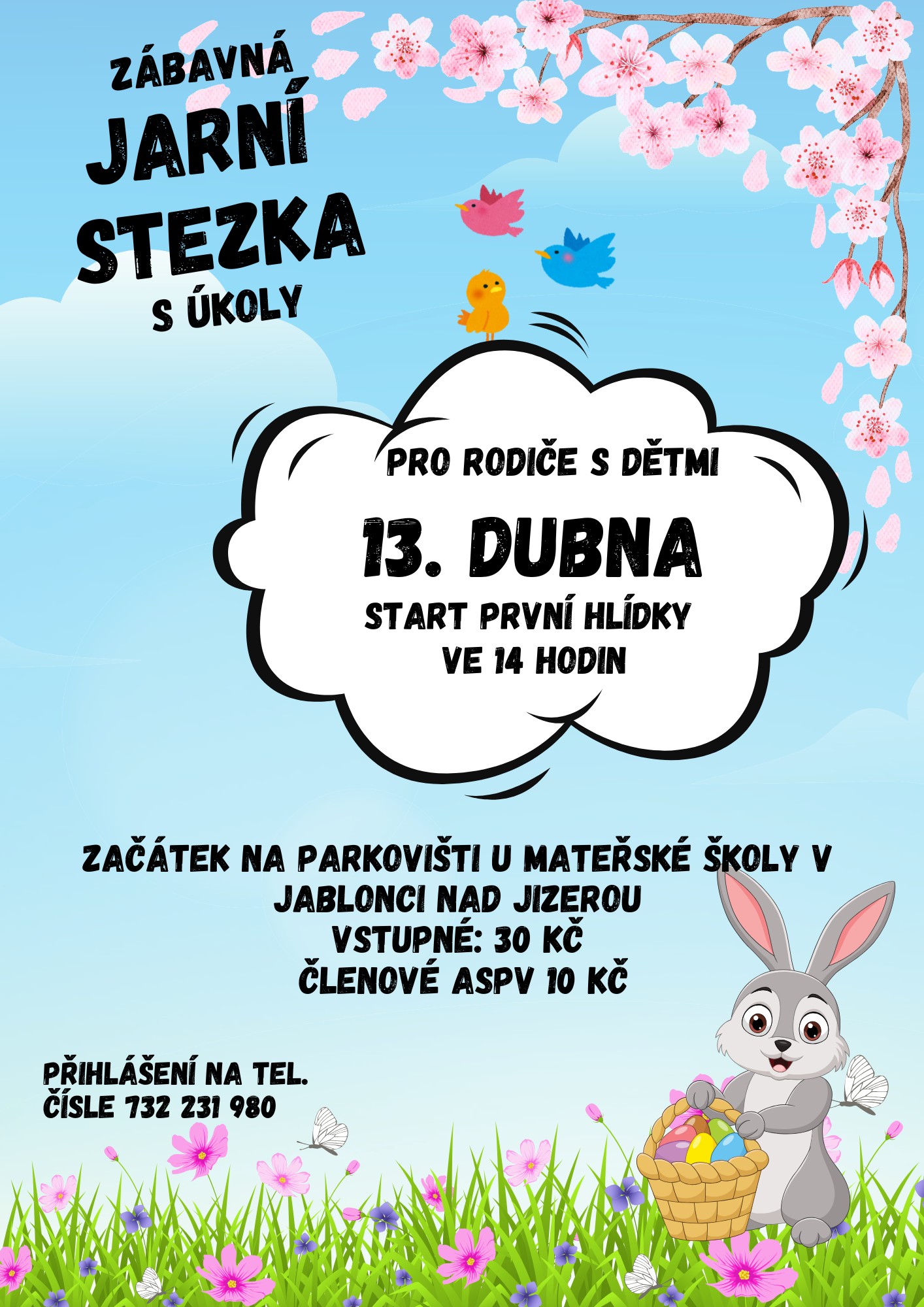 ZÁBAVNÁ JARNÍ STEZKA S ÚKOLY
